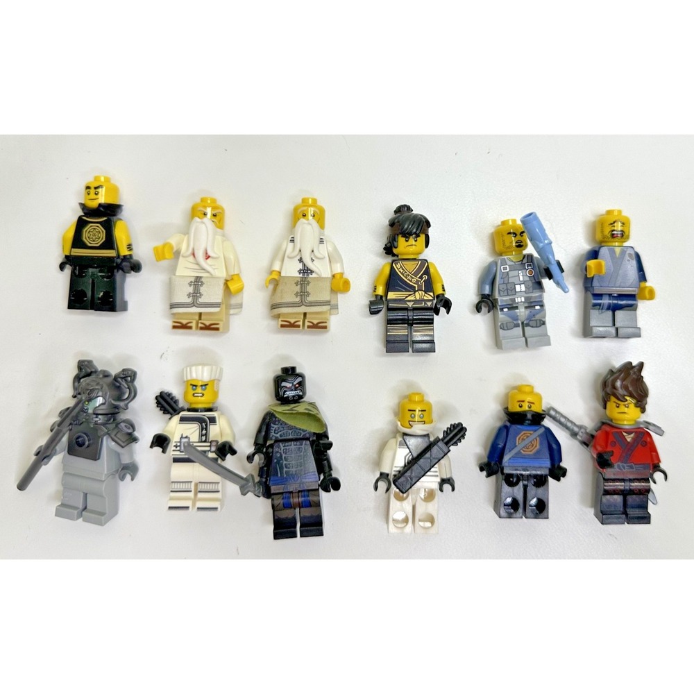 ninjago lego minifigs cole wu shark army kai stone snake zane garmadon jelly 11